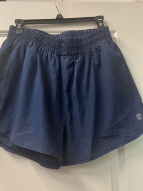 Born Primitive Navy Blue Swift run Athletic Shorts with Elastic Waist